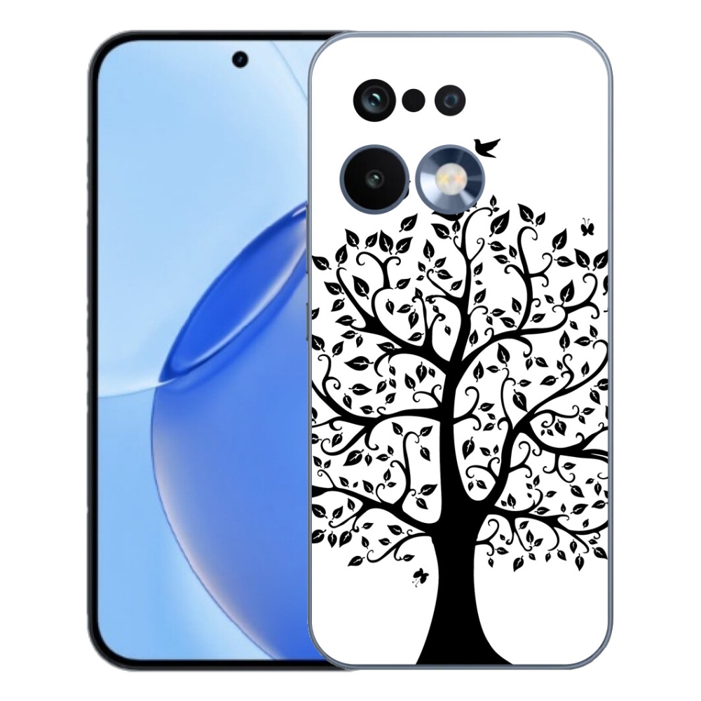 Gélový kryt mmCase na Realme 16 Pro - čiernobiely strom