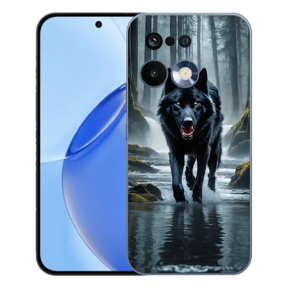 Gélový kryt mmCase na Realme 16 Pro - čierny vlk