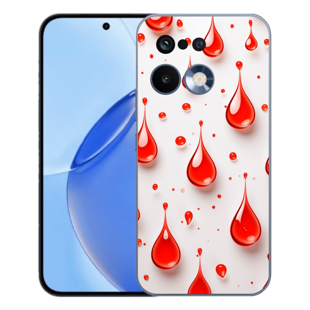 Gélový kryt mmCase na Realme 16 Pro - červené kvapky
