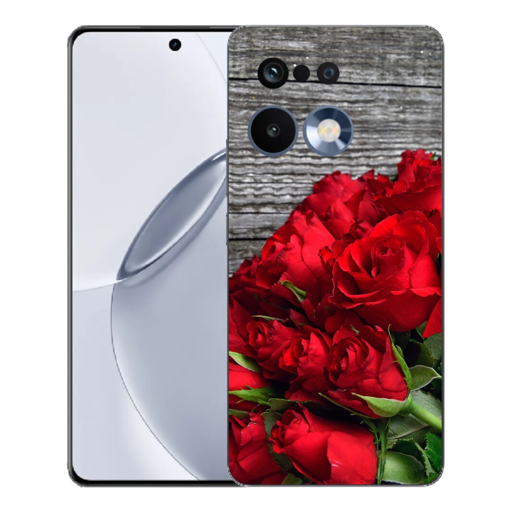Gélový kryt mmCase na Realme 16 Pro+ - červené ruže