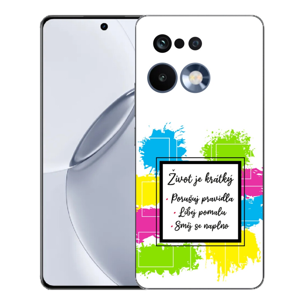 Gélový kryt mmCase na Realme 16 Pro+ - citát 5 biele pozadie