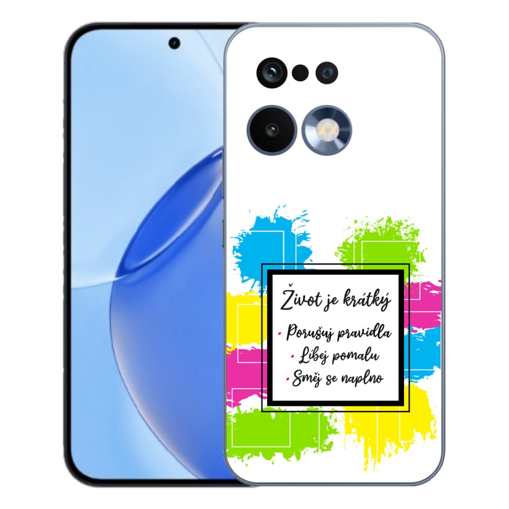 Gélový kryt mmCase na Realme 16 Pro - citát 5 biele pozadie