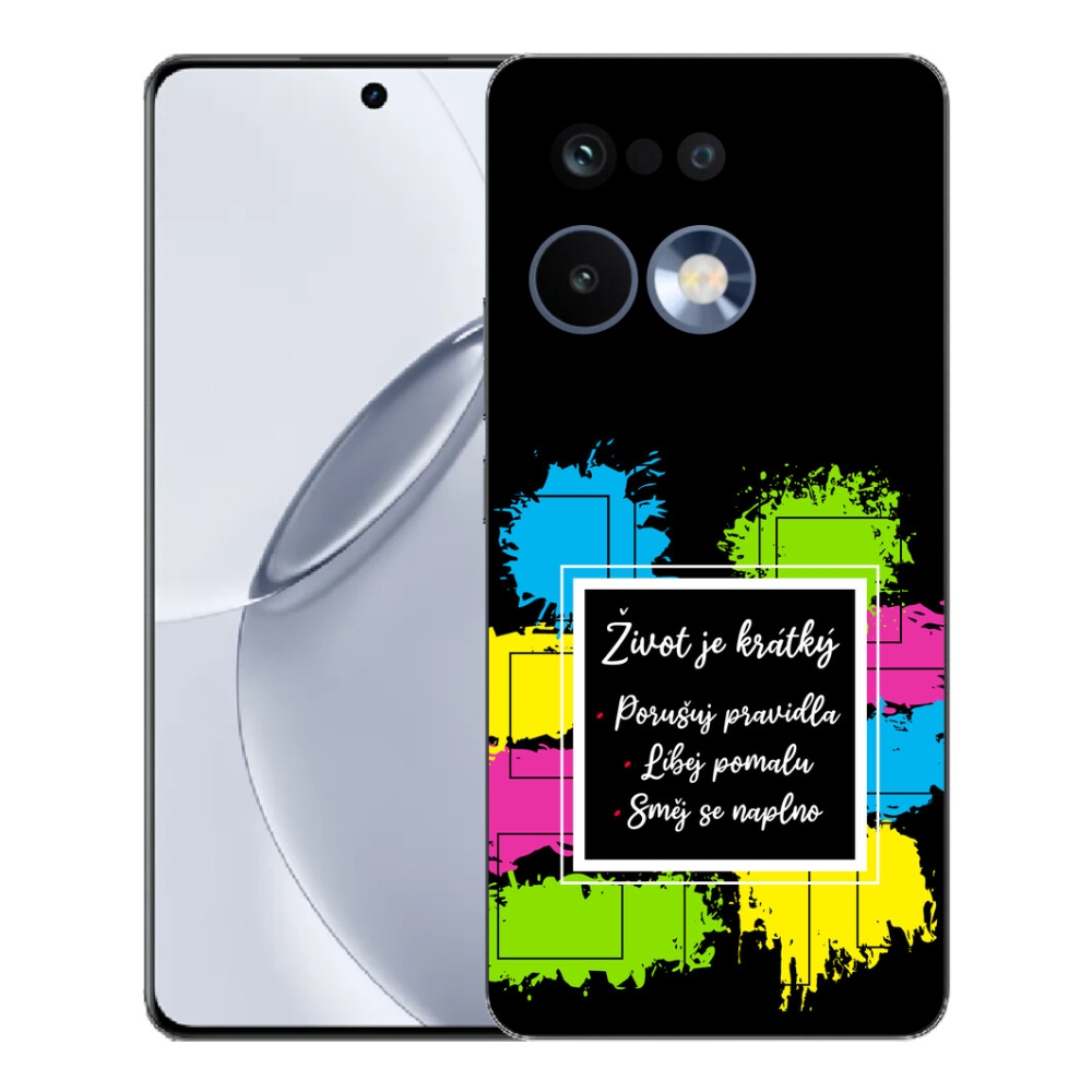 Gélový kryt mmCase na Realme 16 Pro+ - citát 5 čierne pozadie