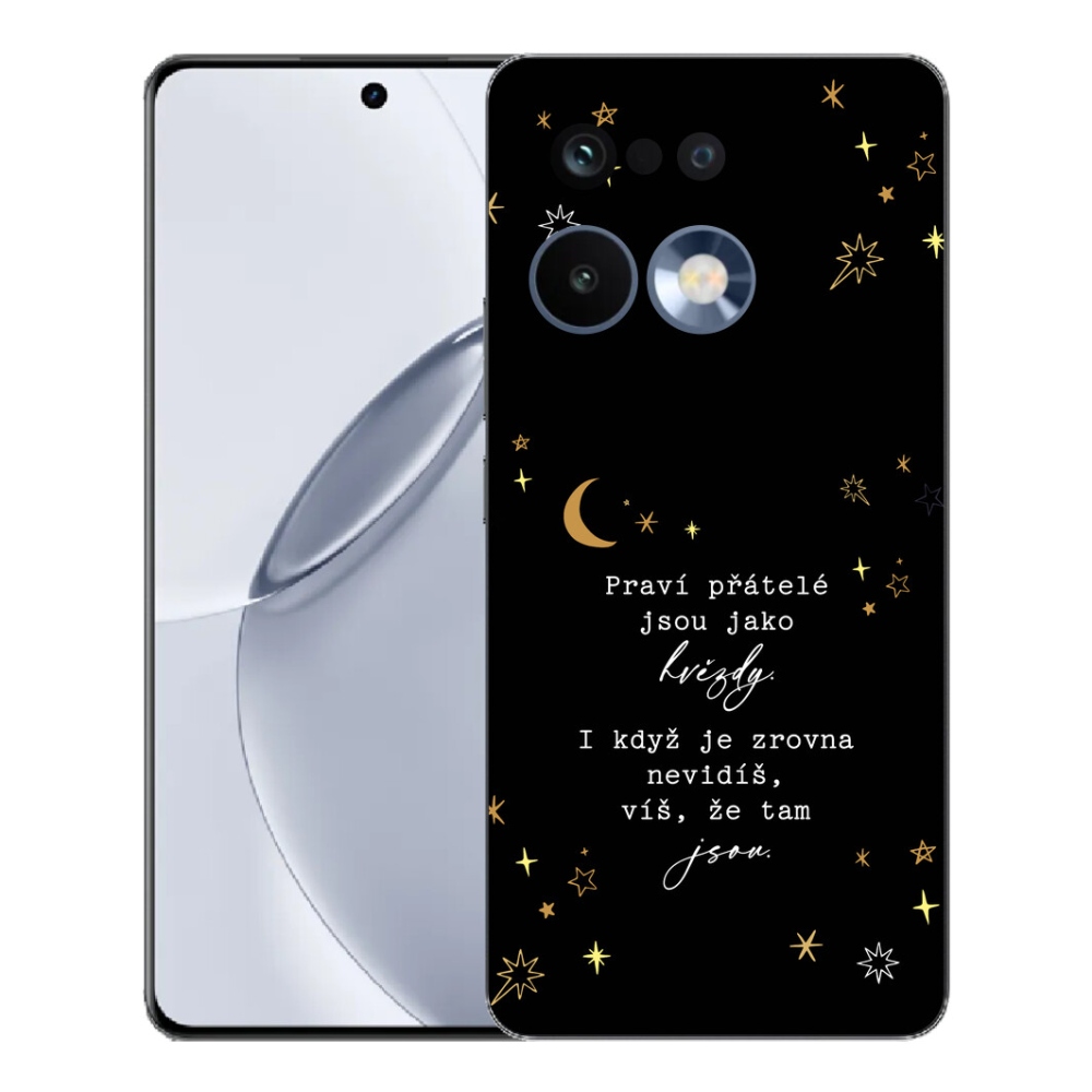 Gélový kryt mmCase na Realme 16 Pro+ - citát 6 čierne pozadie