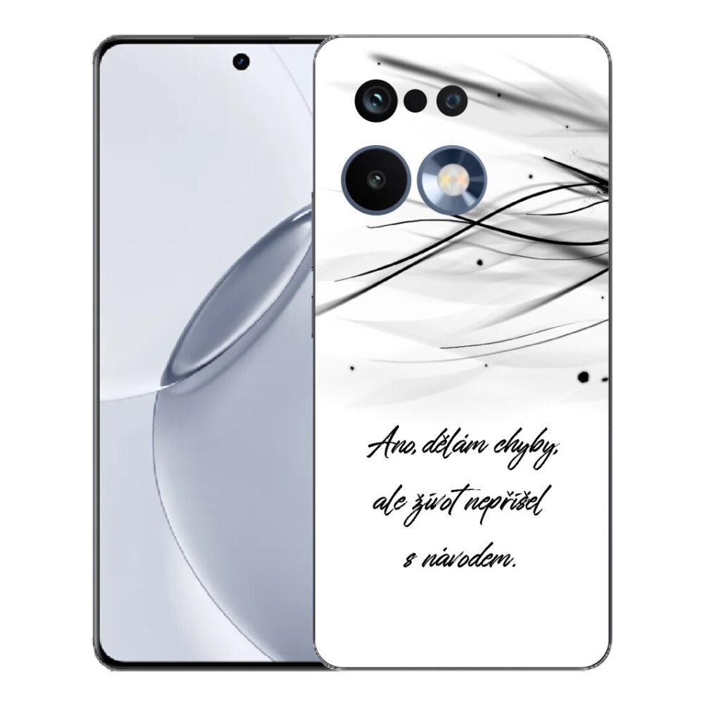 Gélový kryt mmCase na Realme 16 Pro+ - citát biele pozadie