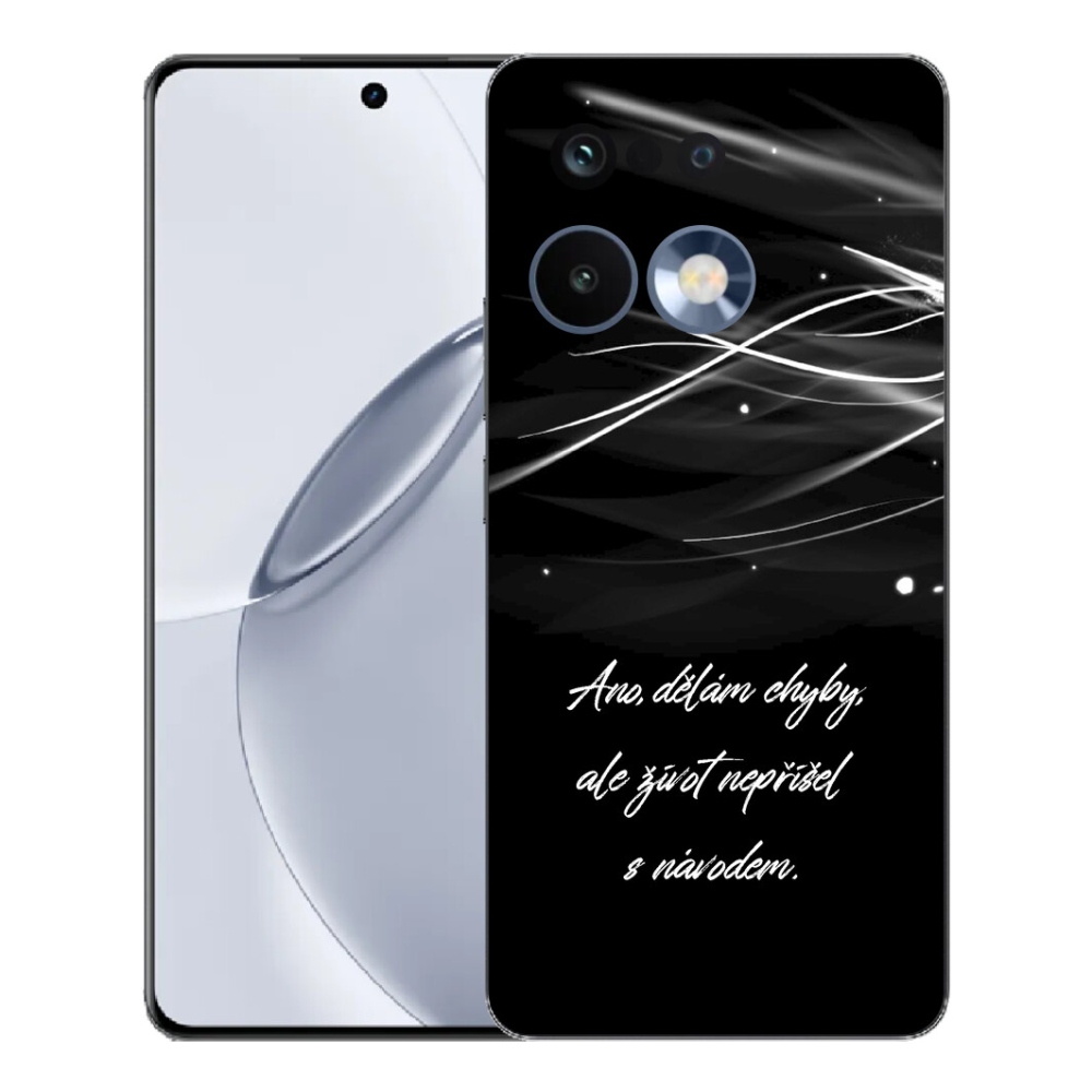 Gélový kryt mmCase na Realme 16 Pro+ - citát čierne pozadie