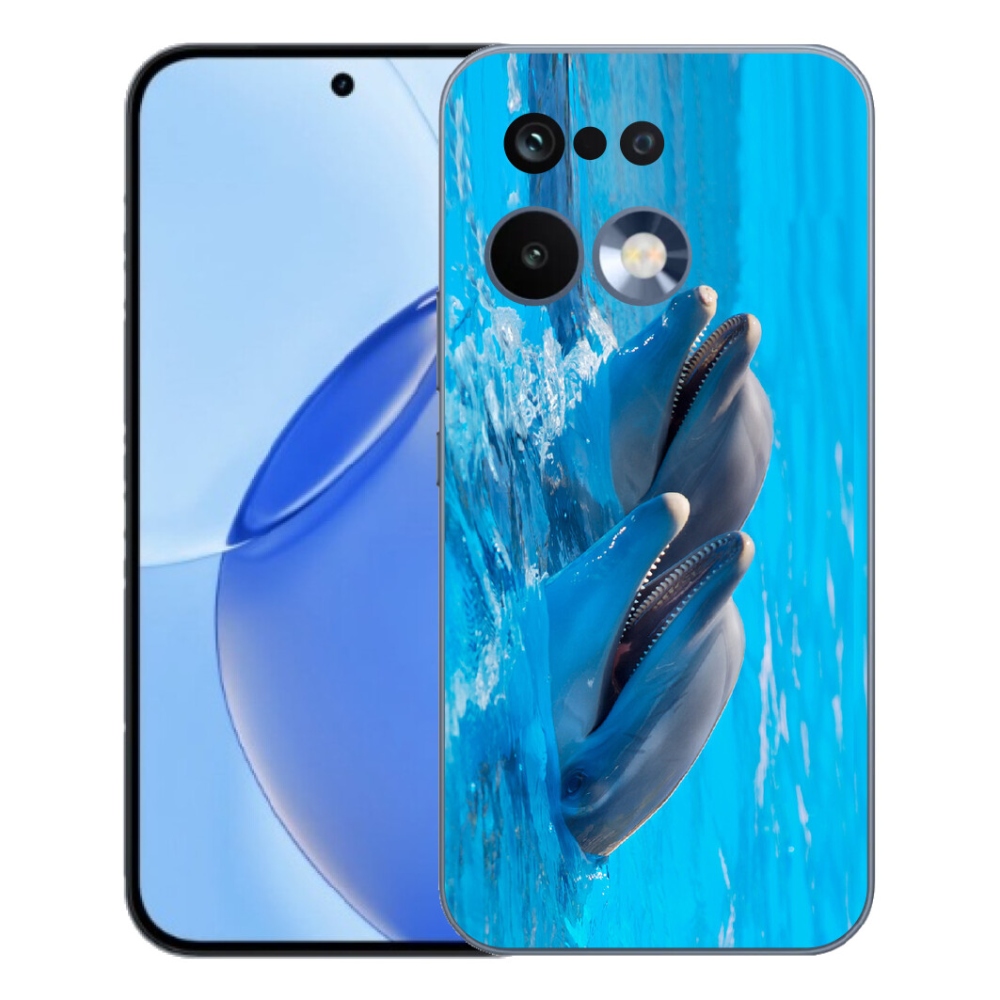 Gélový kryt mmCase na Realme 16 Pro - delfíny