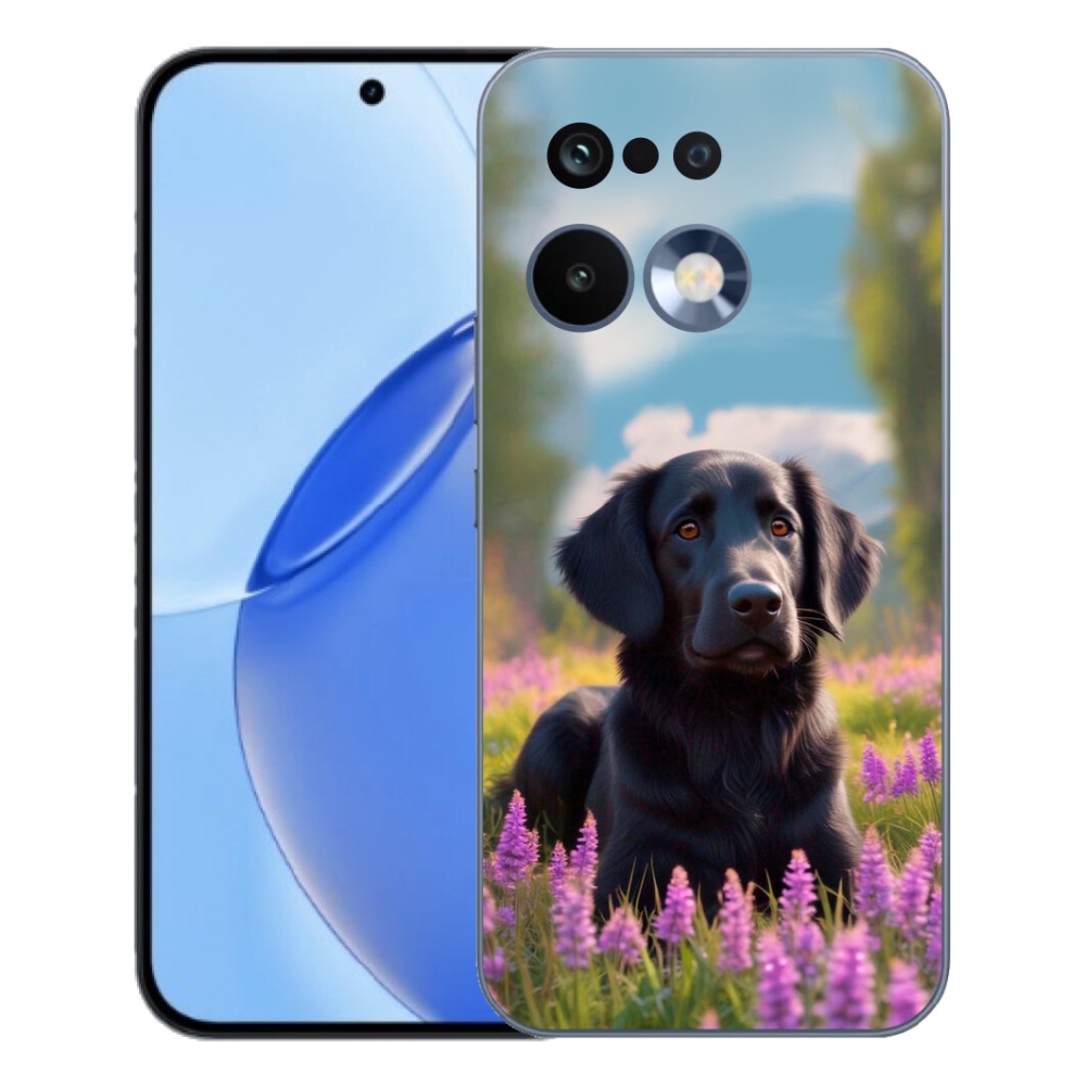 Gélový kryt mmCase na Realme 16 Pro - elegantný čierny retriever
