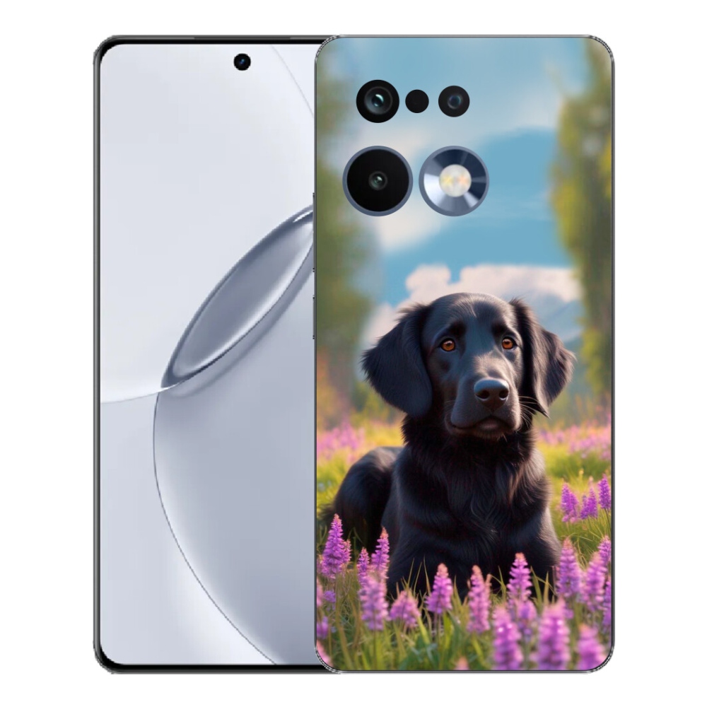 Gélový kryt mmCase na Realme 16 Pro+ - elegantný čierny retriever