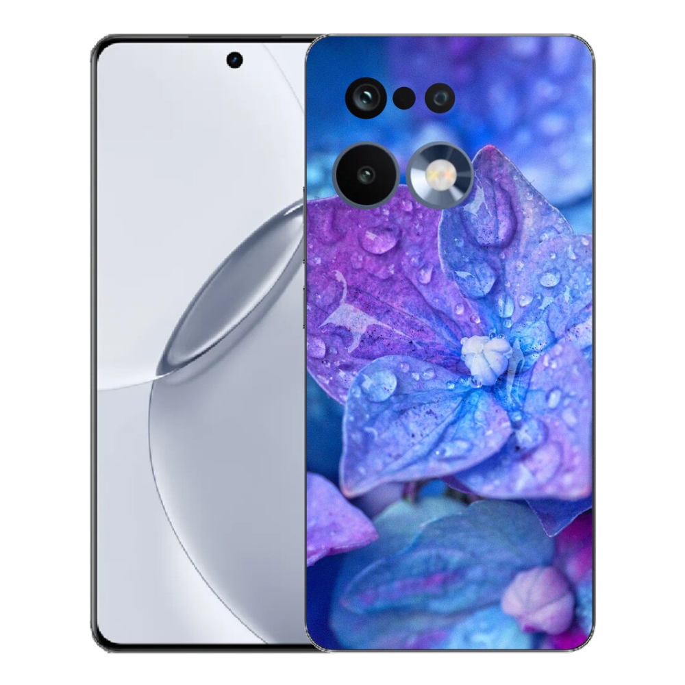 Gélový kryt mmCase na Realme 16 Pro+ - fialový kvet