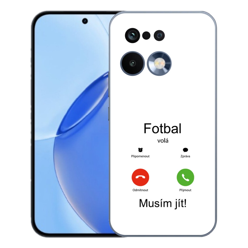 Gélový kryt mmCase na Realme 16 Pro - futbal volá biele pozadie