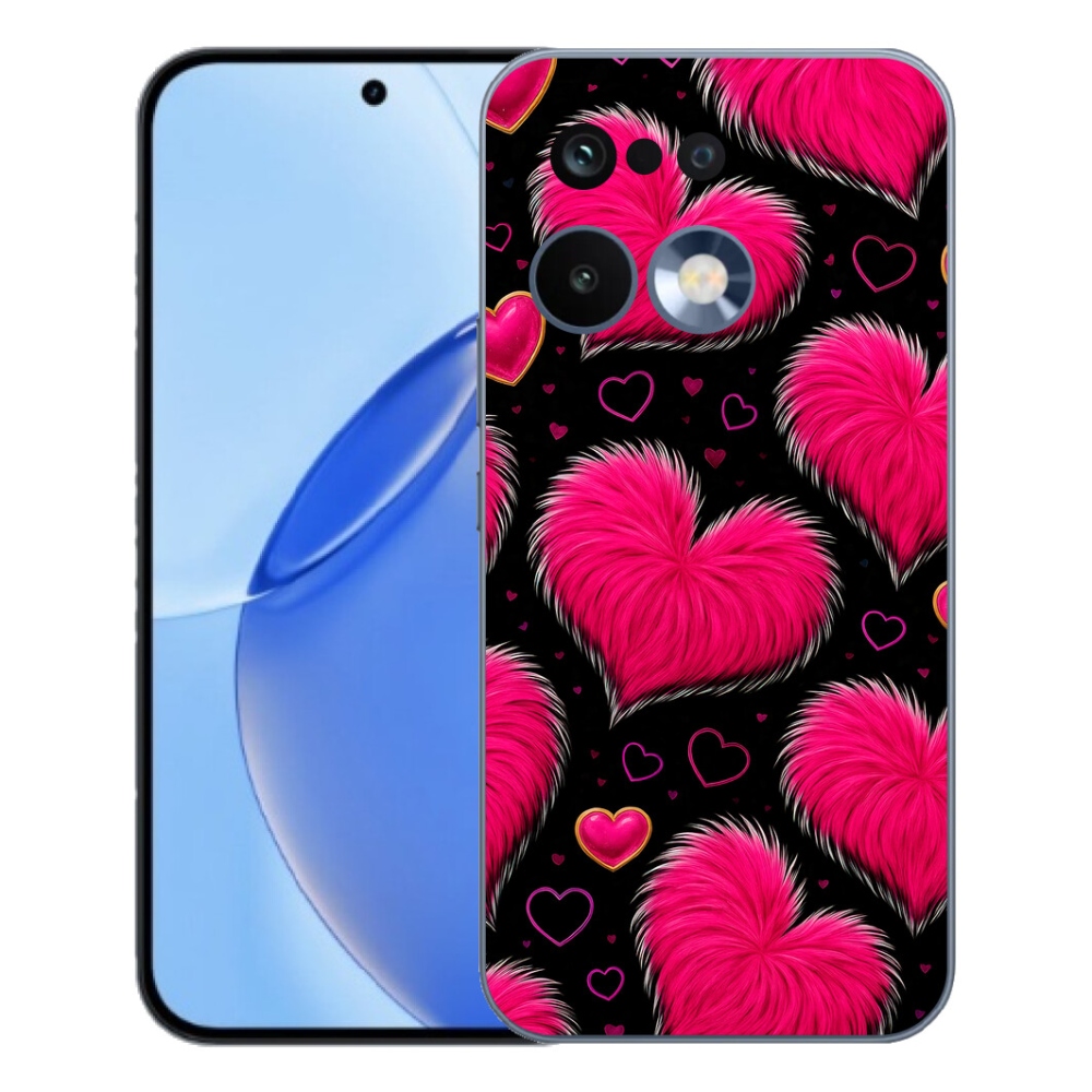 Gélový kryt mmCase na Realme 16 Pro - hebké srdce