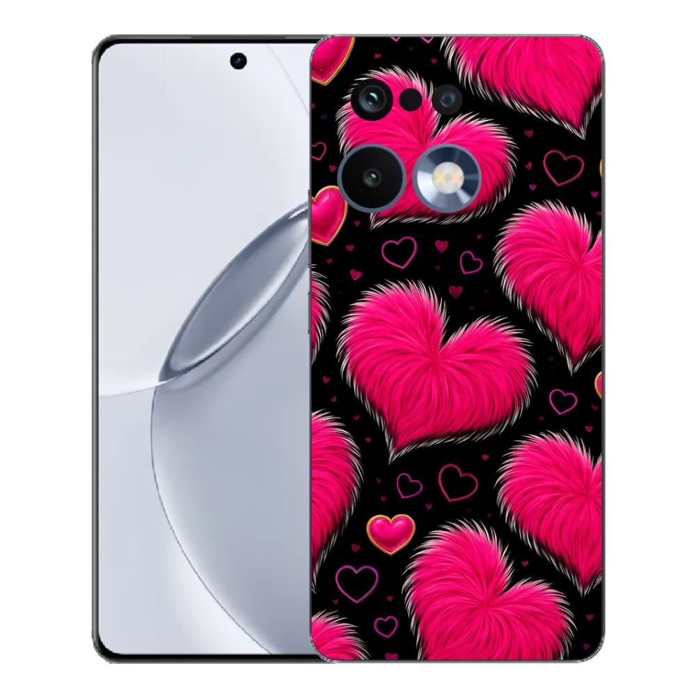 Gélový kryt mmCase na Realme 16 Pro+ - hebké srdce