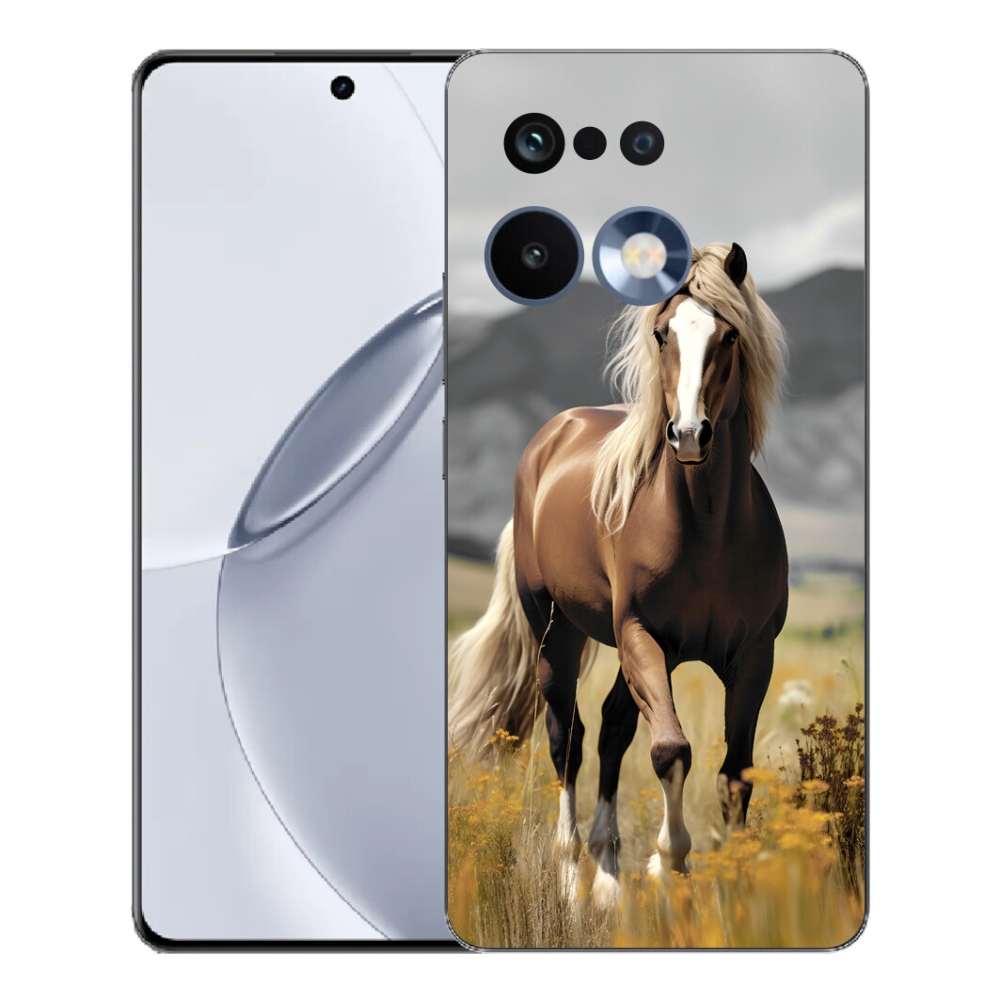 Gélový kryt mmCase na Realme 16 Pro+ - hnedý kôň 1