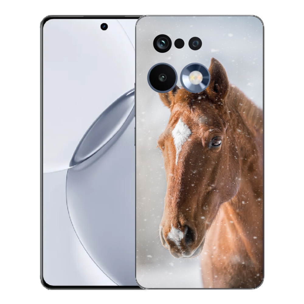 Gélový kryt mmCase na Realme 16 Pro+ - hnedý kôň 2