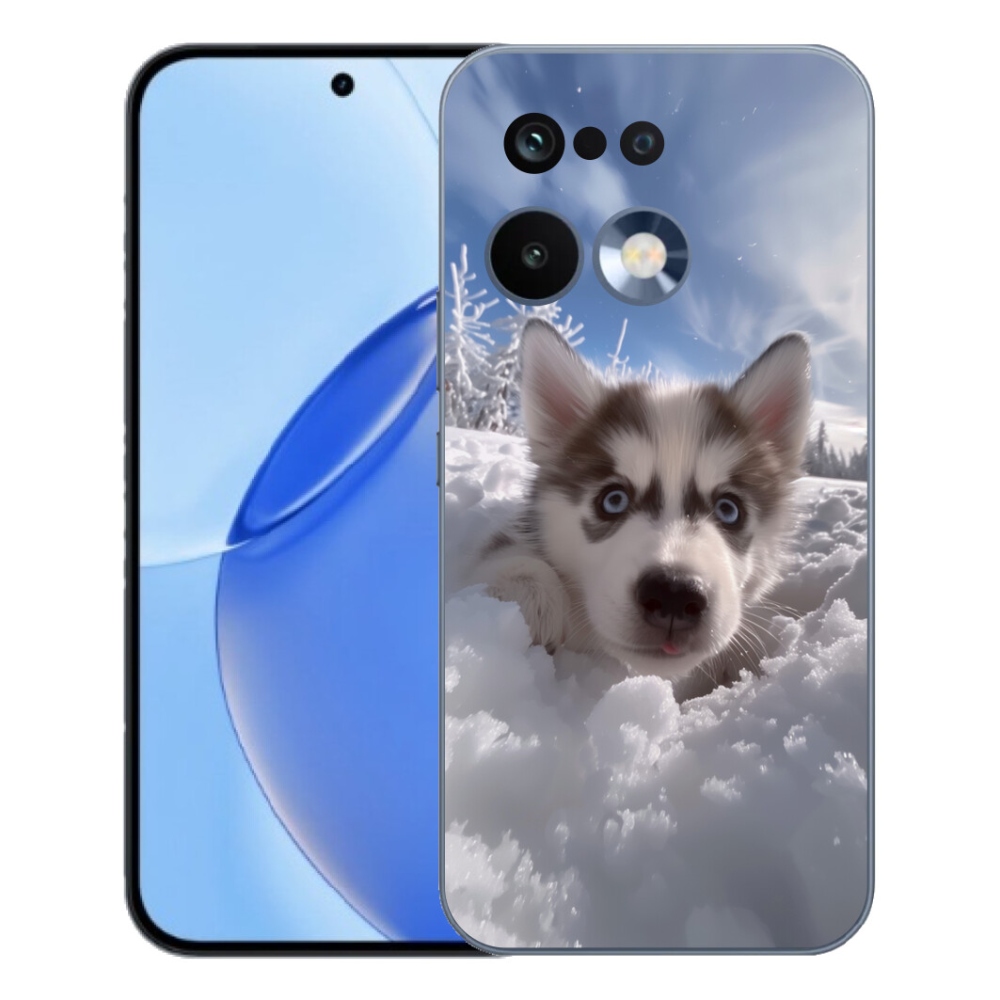 Gélový kryt mmCase na Realme 16 Pro - husky v snehu