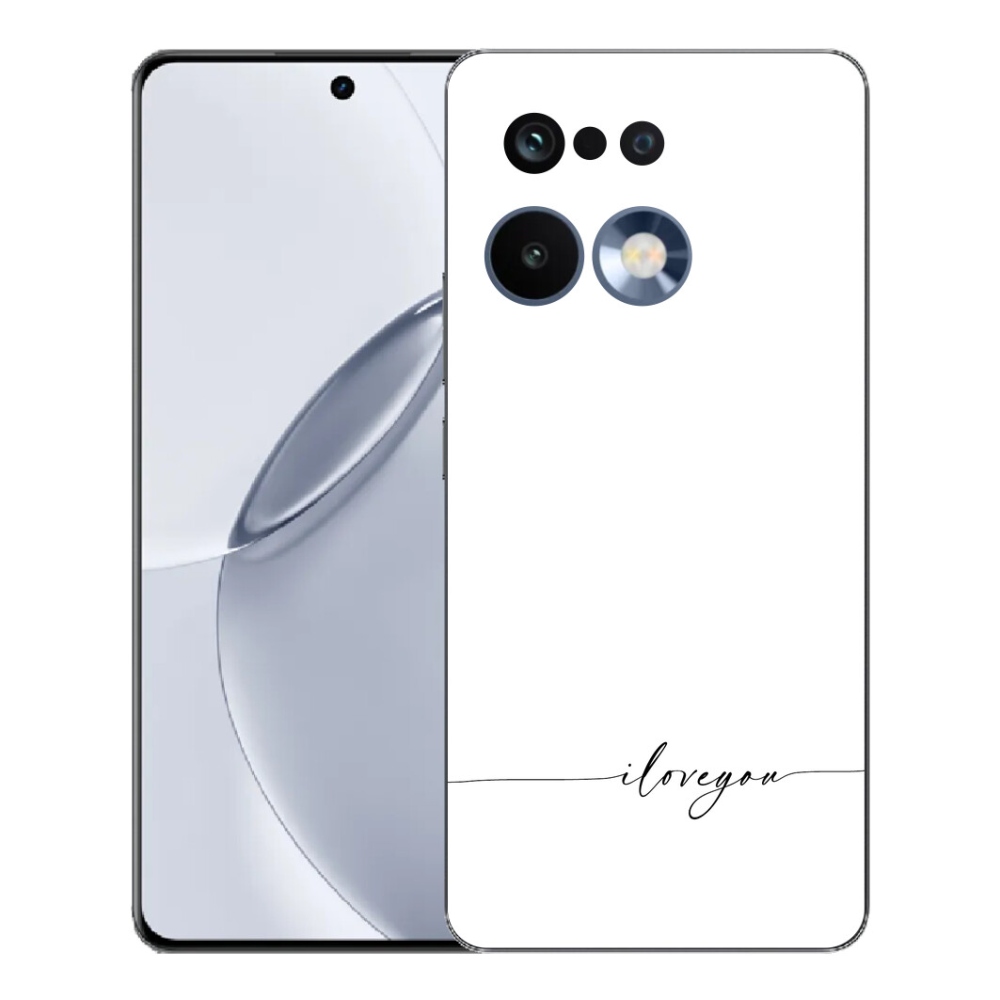 Gélový kryt mmCase na Realme 16 Pro+ - I love you biele pozadie