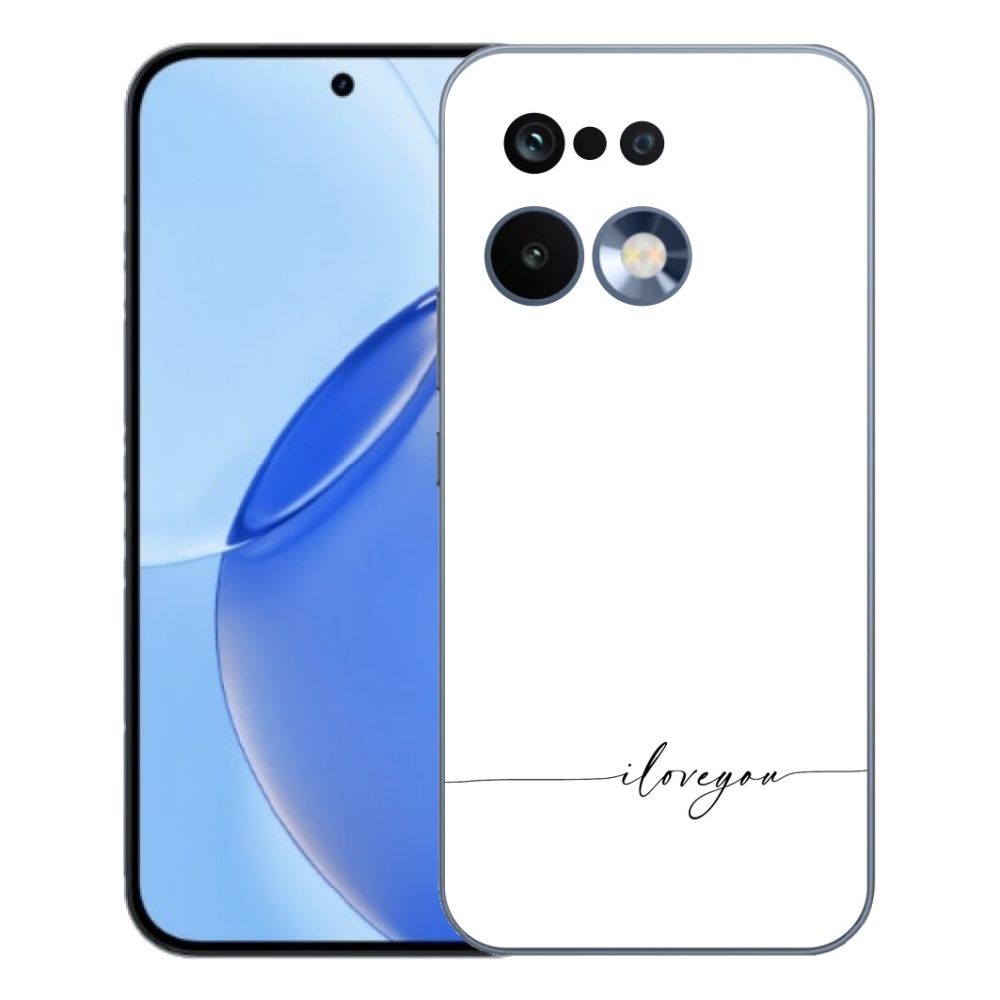 Gélový kryt mmCase na Realme 16 Pro - I love you biele pozadie