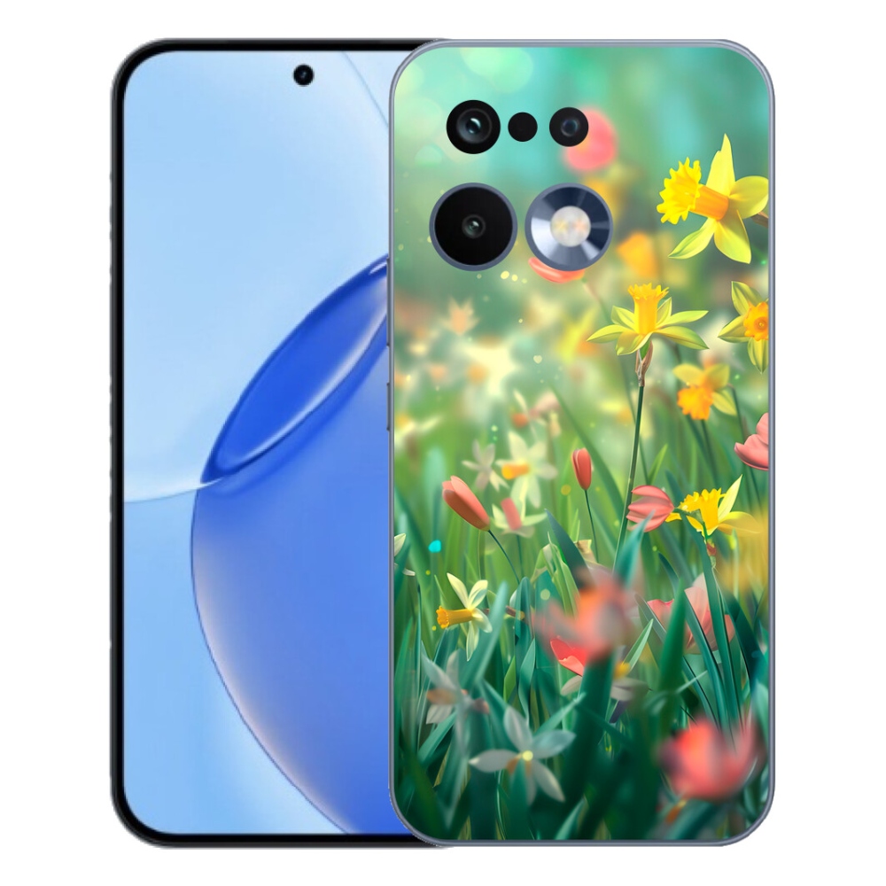 Gélový kryt mmCase na Realme 16 Pro - jarné kvety