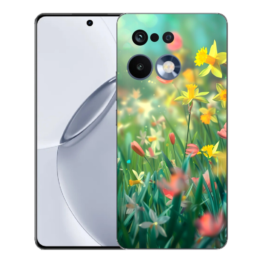 Gélový kryt mmCase na Realme 16 Pro+ - jarné kvety