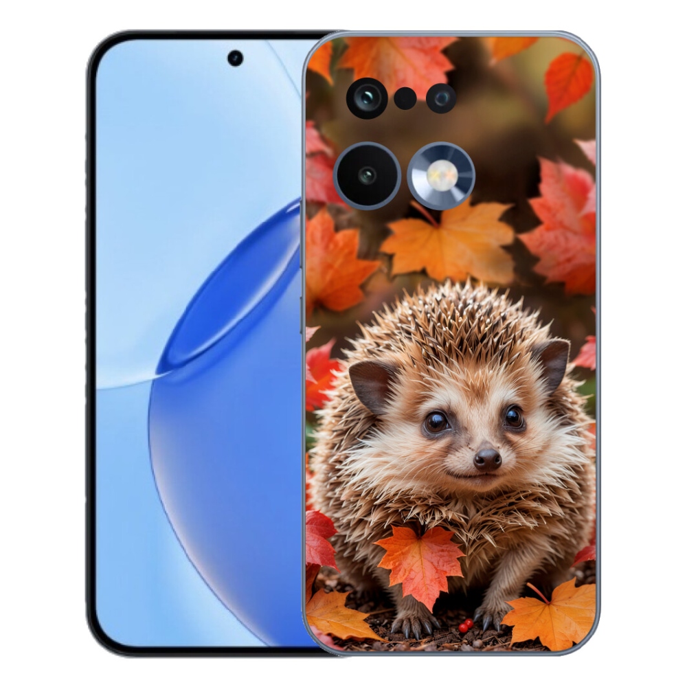 Gélový kryt mmCase na Realme 16 Pro - ježko v lístí