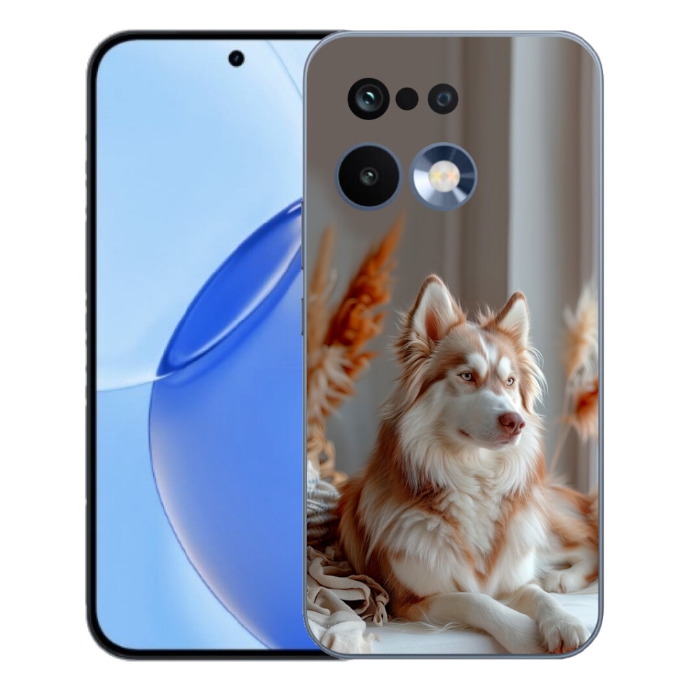 Gélový kryt mmCase na Realme 16 Pro - pokojný sibírsky husky
