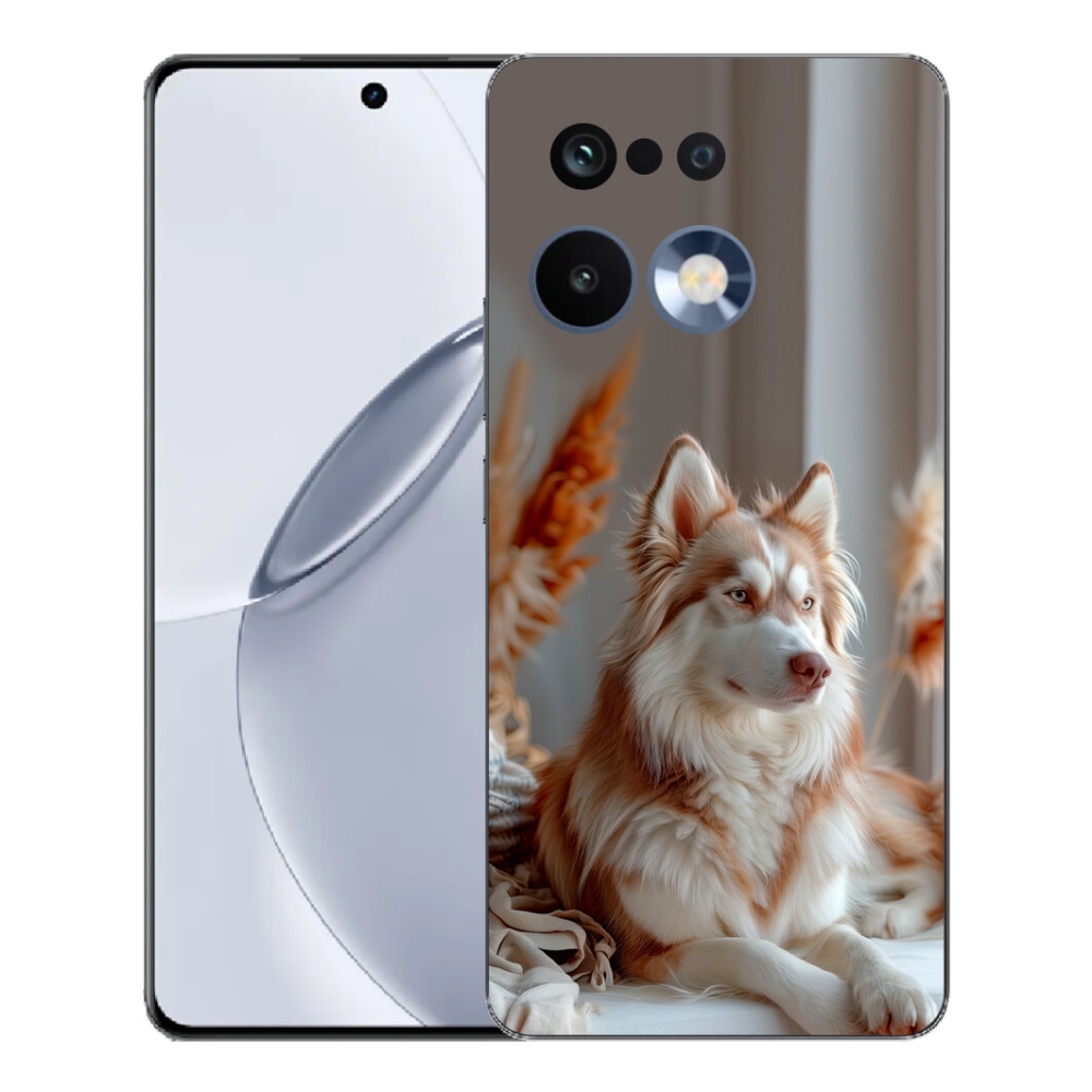 Gélový kryt mmCase na Realme 16 Pro+ - pokojný sibírsky husky