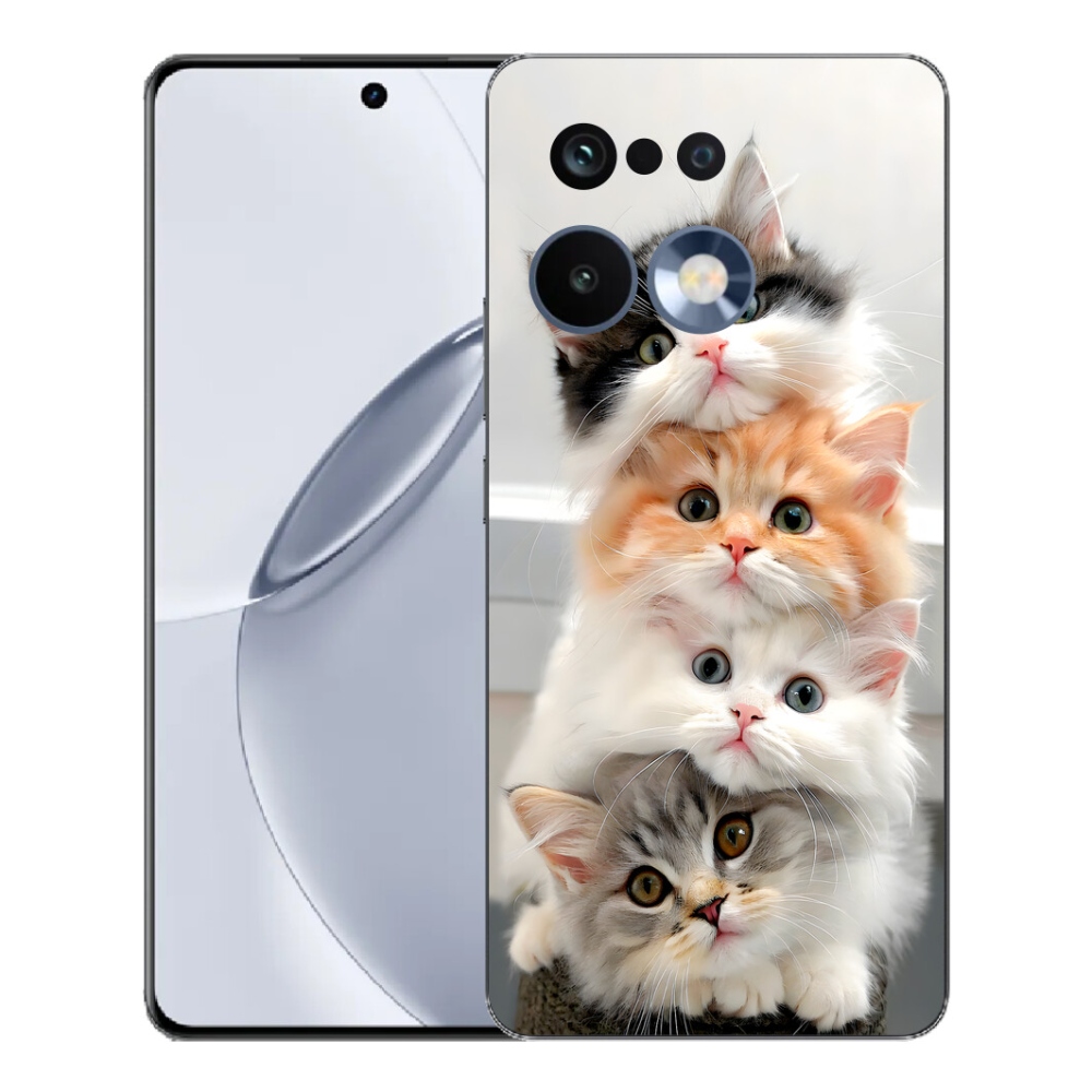 Gélový kryt mmCase na Realme 16 Pro+ - mačacia partia