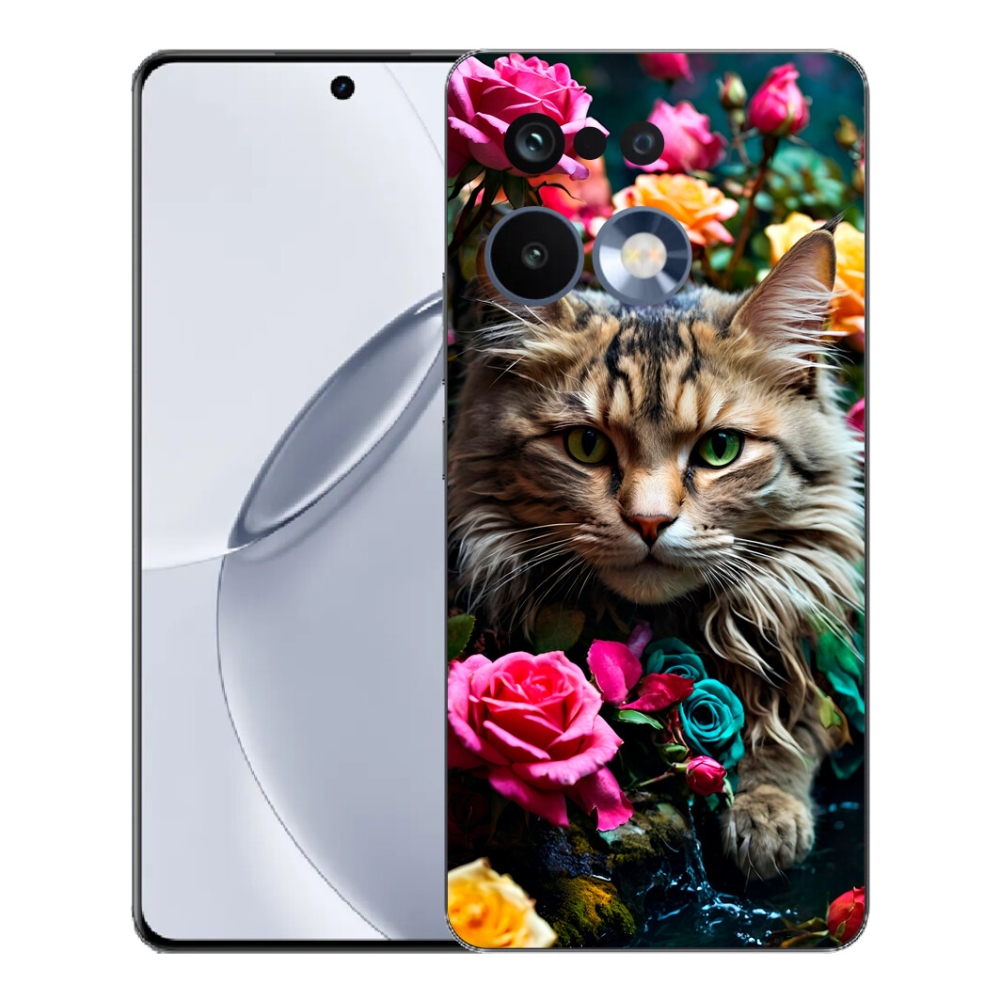Gélový kryt mmCase na Realme 16 Pro+ - mačacie pohľad 2