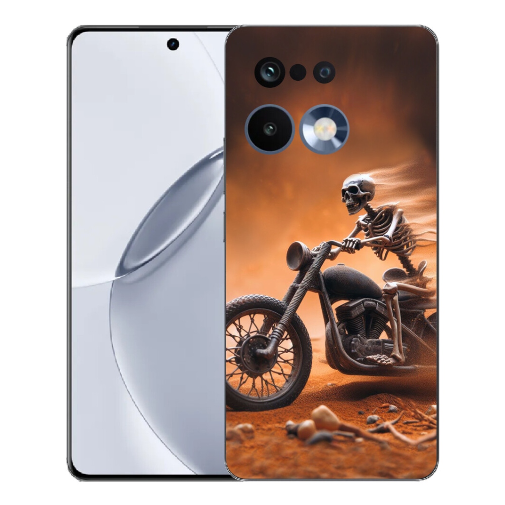 Gélový kryt mmCase na Realme 16 Pro+ - kostra na motorke