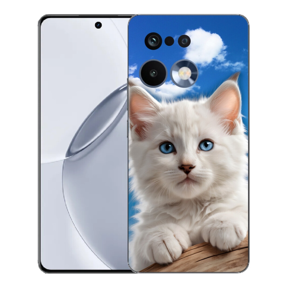 Gélový kryt mmCase na Realme 16 Pro+ - mačiatko a oblaky