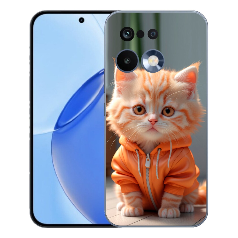 Gélový kryt mmCase na Realme 16 Pro - mačiatko v mikine