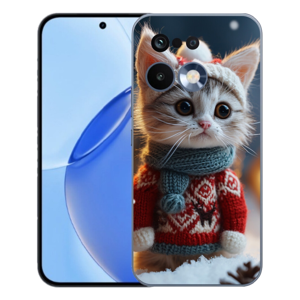 Gélový kryt mmCase na Realme 16 Pro - mačiatko vo svetri