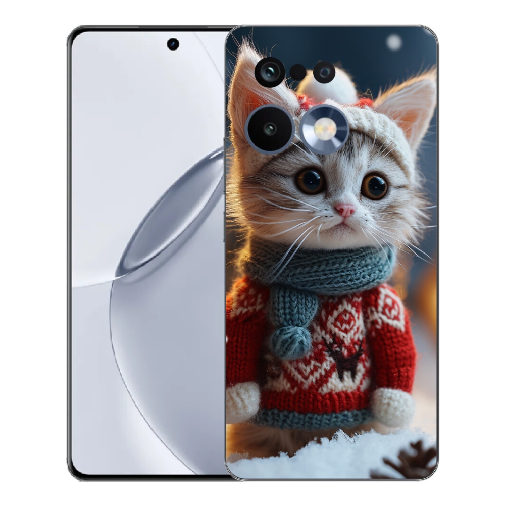 Gélový kryt mmCase na Realme 16 Pro+ - mačiatko vo svetri