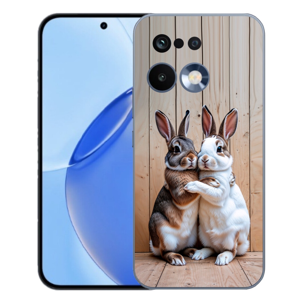 Gélový kryt mmCase na Realme 16 Pro - králičie pár