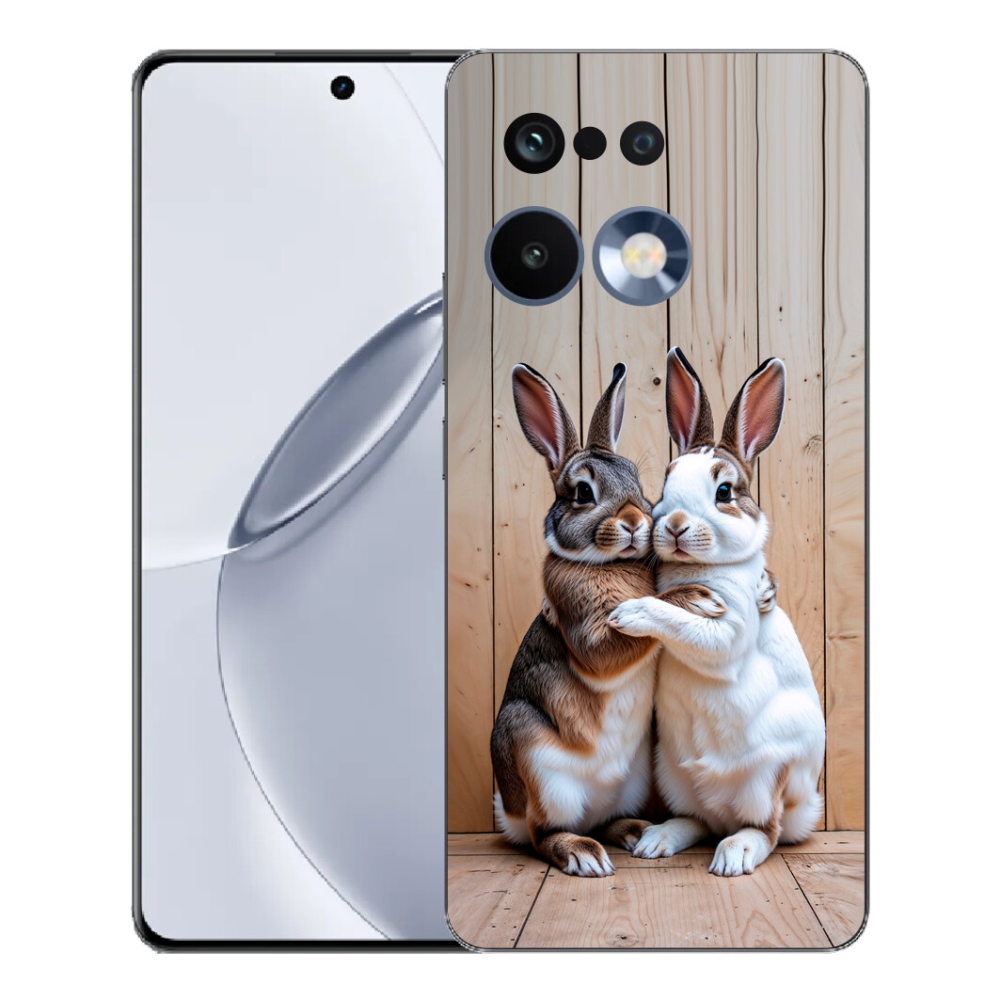 Gélový kryt mmCase na Realme 16 Pro+ - králičie pár