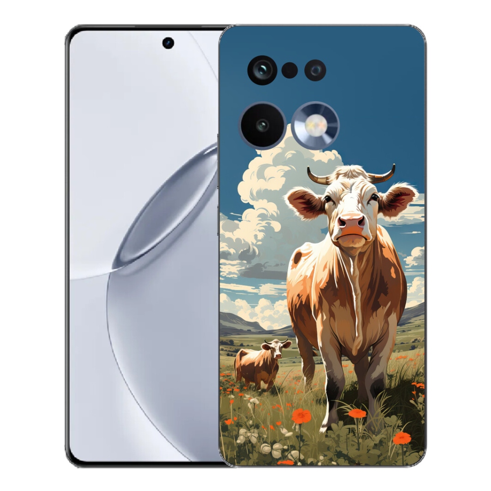 Gélový kryt mmCase na Realme 16 Pro+ - kravy na lúke