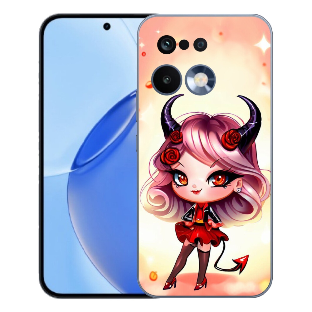 Gélový kryt mmCase na Realme 16 Pro - kreslená čertica