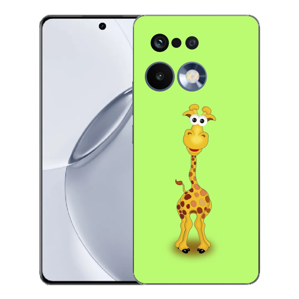 Gélový kryt mmCase na Realme 16 Pro+ - kreslená žirafa