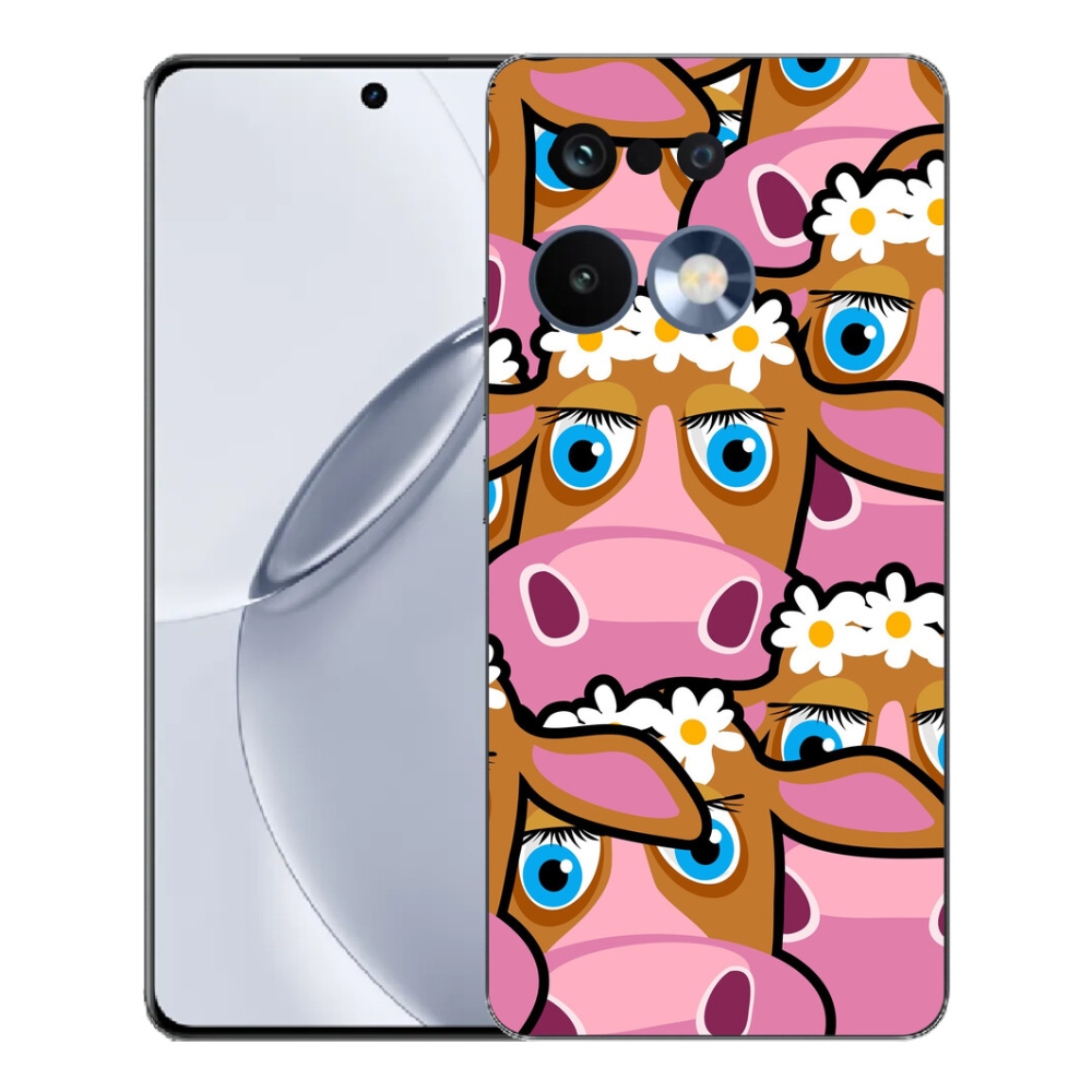 Gélový kryt mmCase na Realme 16 Pro+ - kreslené kravičky