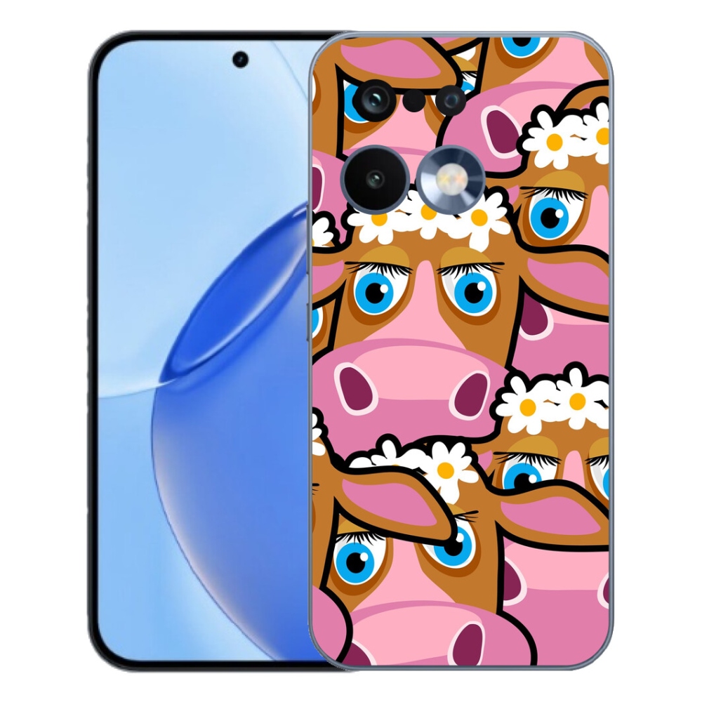 Gélový kryt mmCase na Realme 16 Pro - kreslené kravičky