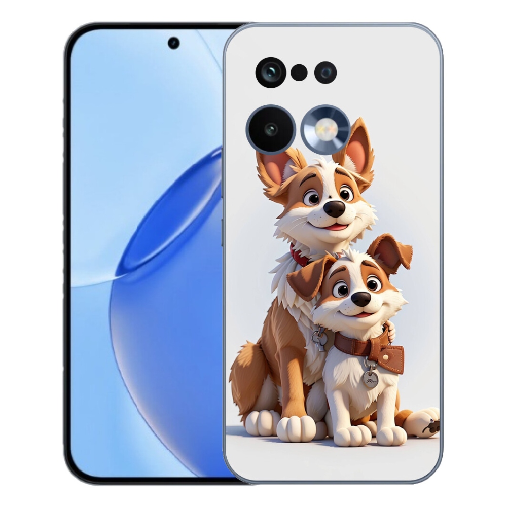 Gélový kryt mmCase na Realme 16 Pro - kreslenie psy