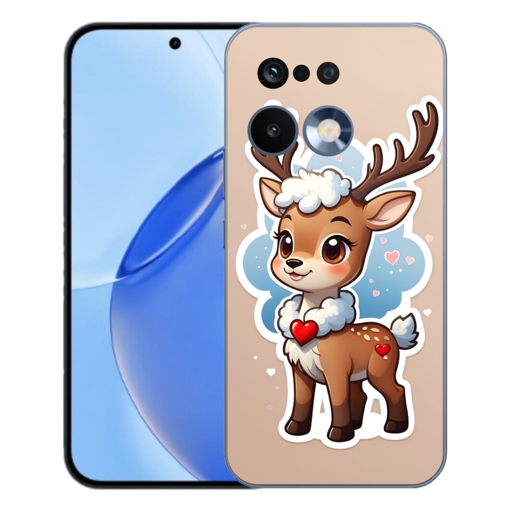 Gélový kryt mmCase na Realme 16 Pro - kreslený sob