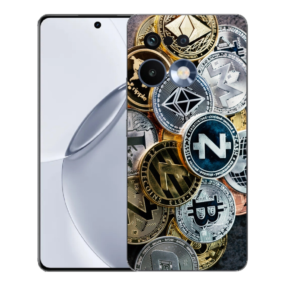 Gélový kryt mmCase na Realme 16 Pro+ - kryptomeny