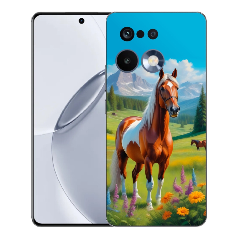 Gélový kryt mmCase na Realme 16 Pro+ - kôň na lúke