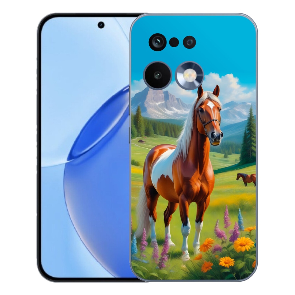 Gélový kryt mmCase na Realme 16 Pro - kôň na lúke