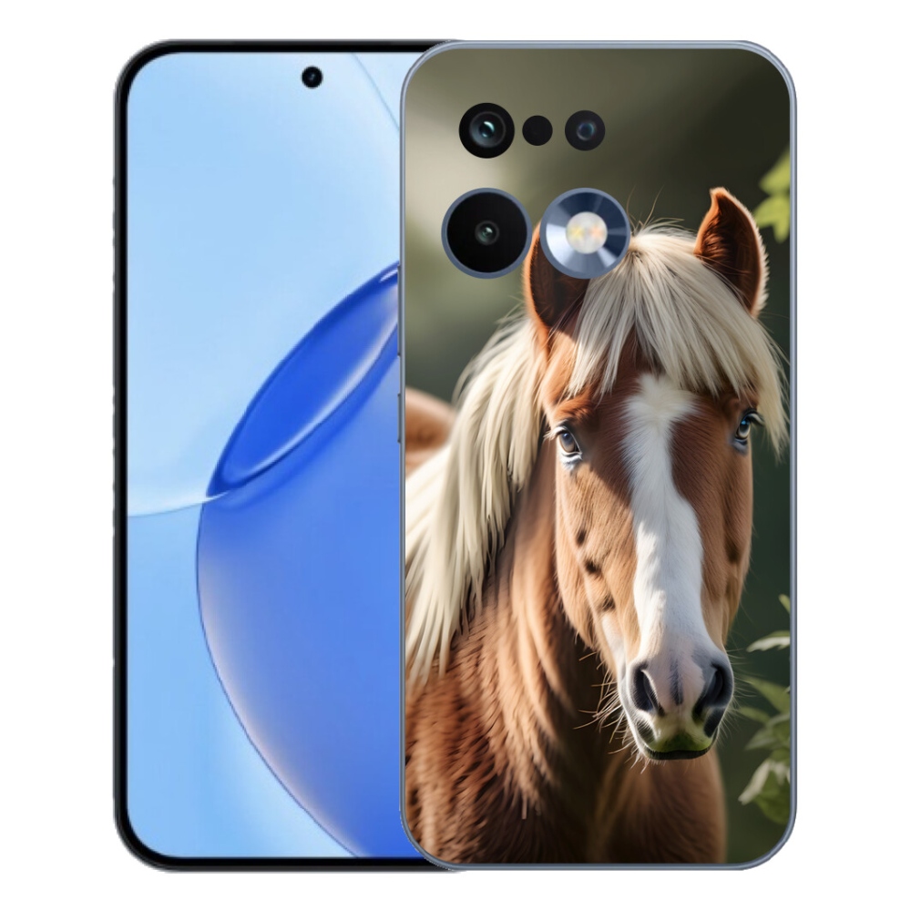Gélový kryt mmCase na Realme 16 Pro - kôň so svetlou hrivou