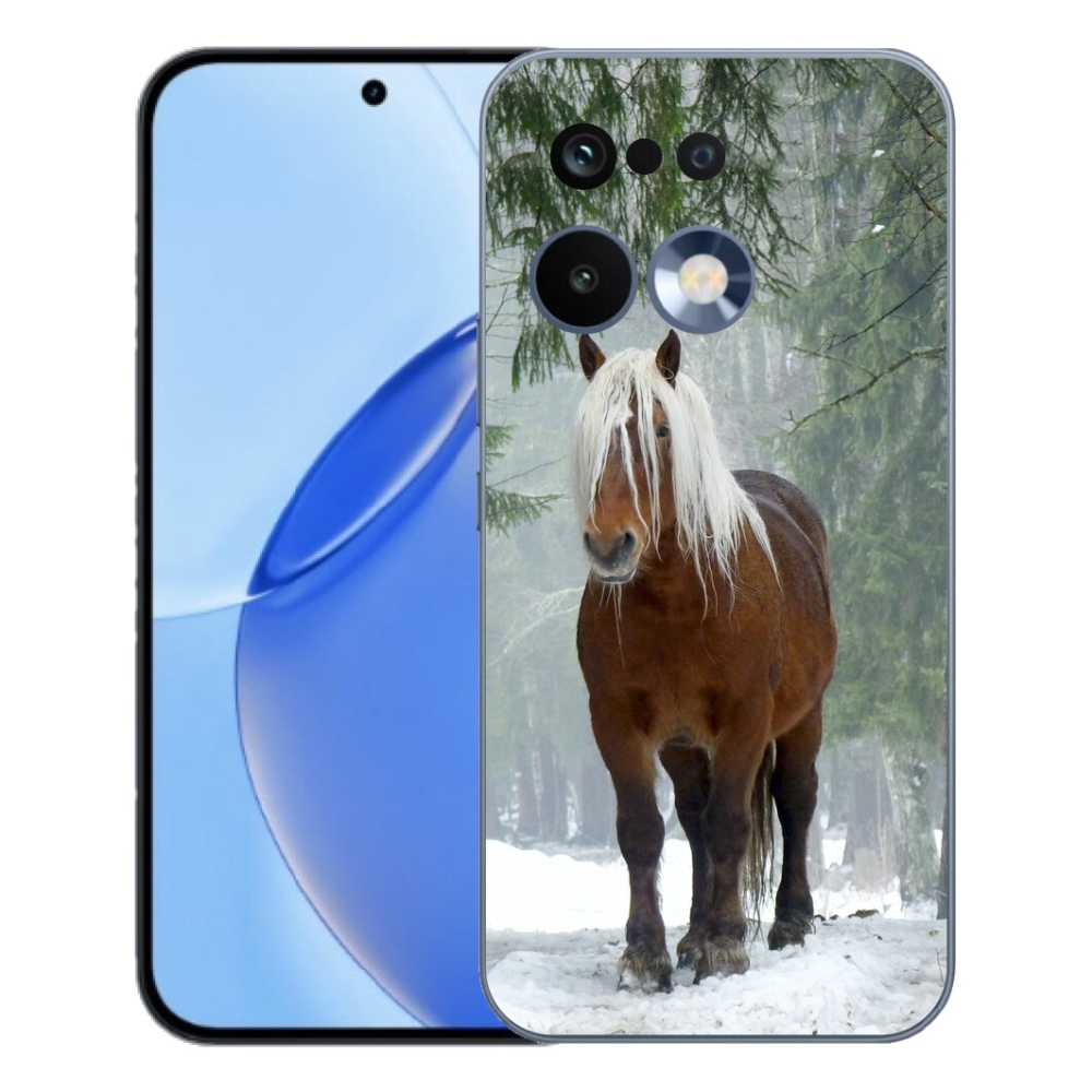 Gélový kryt mmCase na Realme 16 Pro - kôň v lese