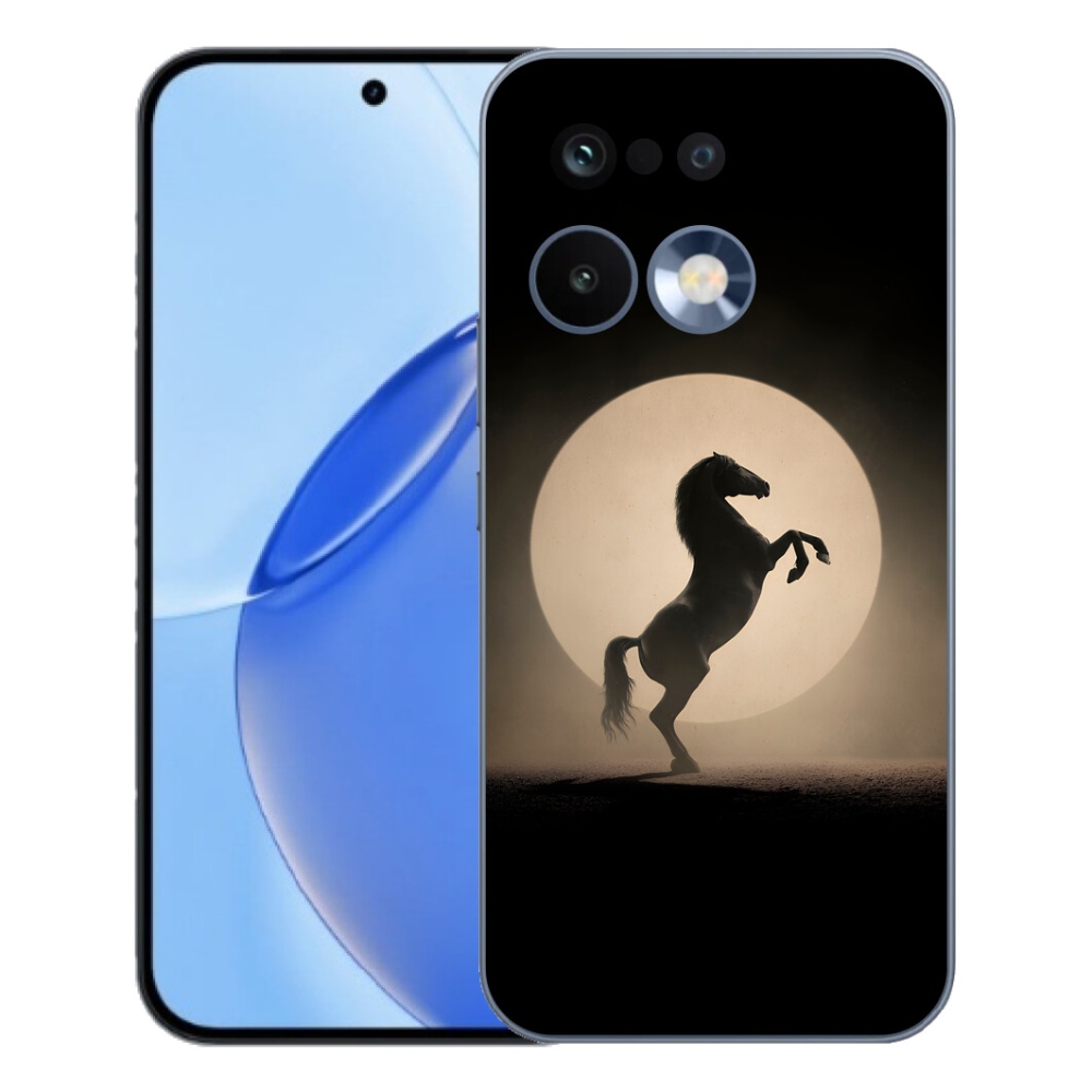 Gélový kryt mmCase na Realme 16 Pro - kôň v siluete