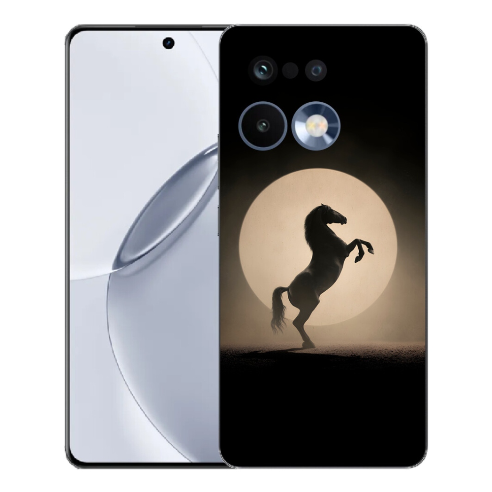 Gélový kryt mmCase na Realme 16 Pro+ - kôň v siluete